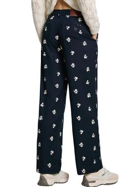 Pantaloni Pepe Jeans Genoveva blu navy per donna