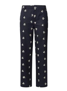 Pantaloni Pepe Jeans Genoveva blu navy per donna