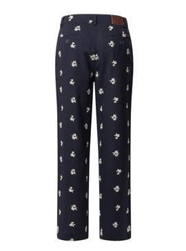 Pantaloni Pepe Jeans Genoveva blu navy per donna