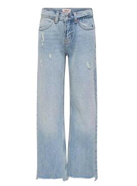 Pantaloni in denim Only Kids Juicy chiari per ragazze.