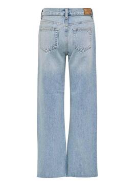 Pantaloni in denim Only Kids Juicy chiari per ragazze.