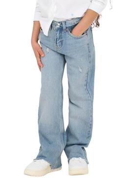 Pantaloni in denim Only Kids Juicy chiari per ragazze.