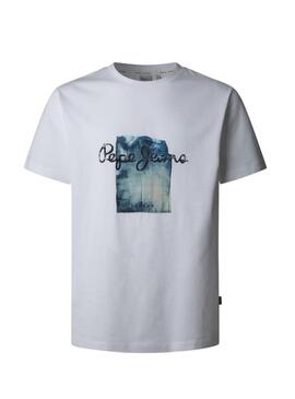 Maglietta Pepe Jeans Prush bianca per uomo