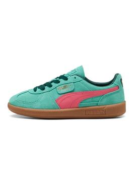 Sneakers Puma Palermo turchese per donna.