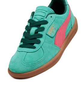 Sneakers Puma Palermo turchese per donna.