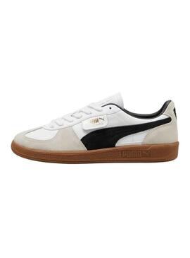 Scarpe Puma Palermo bianche e nere per donna e uomo.