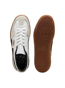 Scarpe Puma Palermo bianche e nere per donna e uomo.