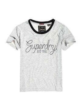 T-Shirt Superdry Payton Grigio Donna