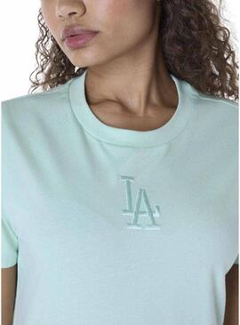 Maglietta New Era Athletics turchese per donna