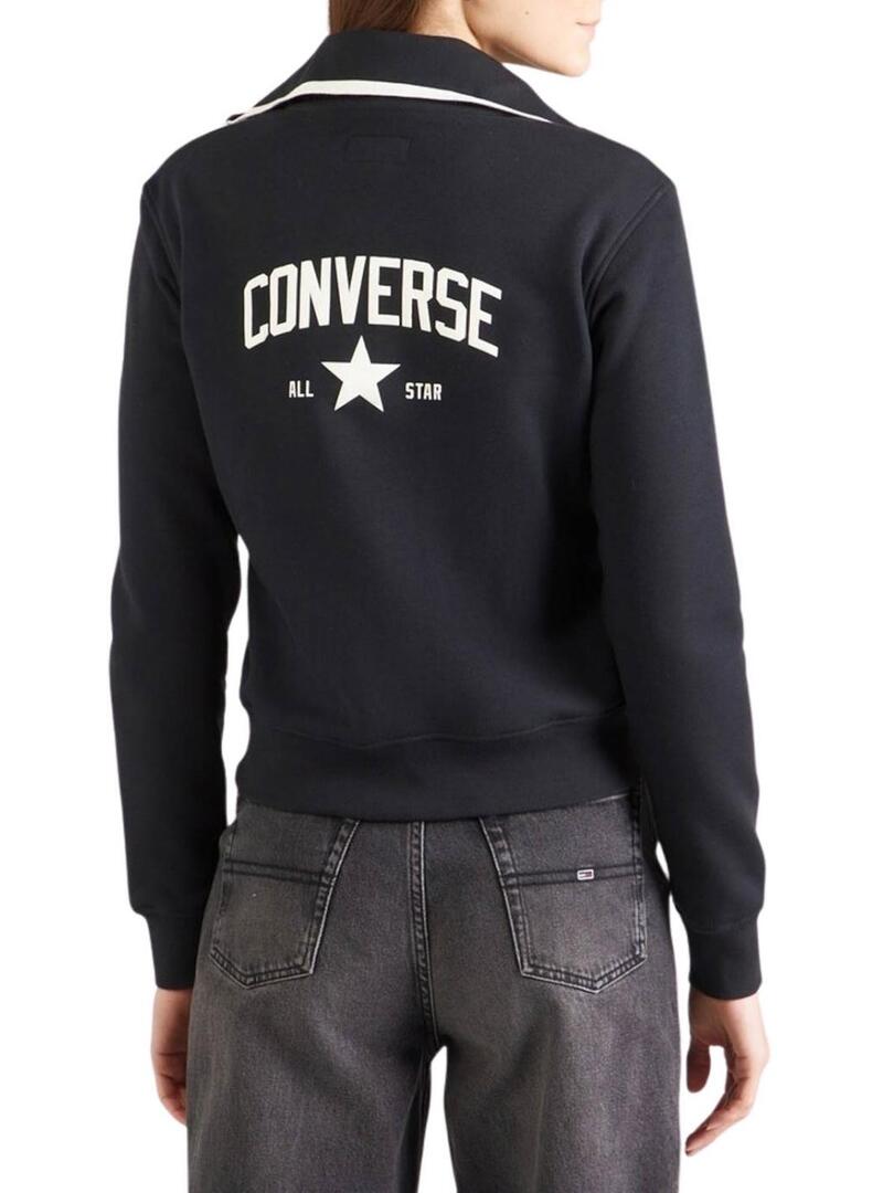 Giacca Converse All Star nera da donna