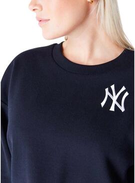 Felpa New Era Yankees nera per donna