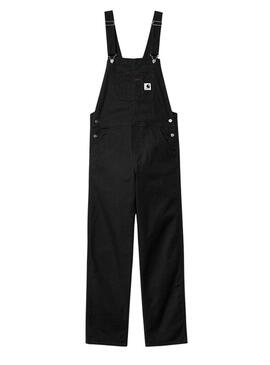 Salopette Carhartt Bib Straight nera per donna