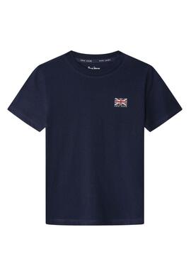 Maglietta Pepe Jeans Arlo blu marino per bambino.