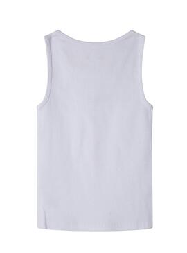 Maglietta Pepe Jeans Jane tank top bianca per ragazza
