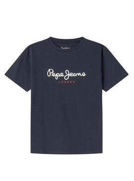 Maglietta Pepe Jeans New Art blu navy per bambino