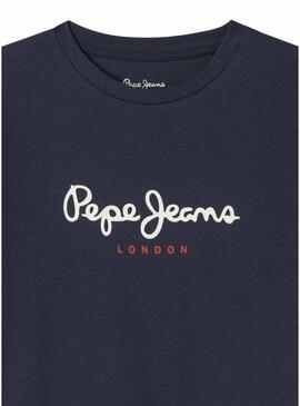 Maglietta Pepe Jeans New Art blu navy per bambino