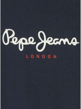 Maglietta Pepe Jeans New Art blu navy per bambino