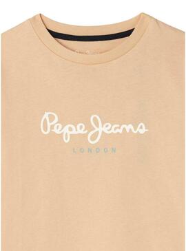 Maglietta Pepe Jeans New Art arancione per bambino