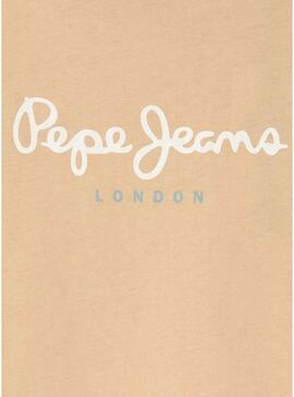 Maglietta Pepe Jeans New Art arancione per bambino