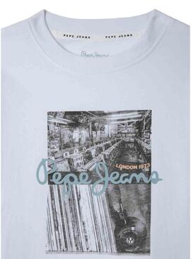 Maglietta Pepe Jeans Wilbert bianca per bambino