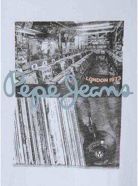 Maglietta Pepe Jeans Wilbert bianca per bambino