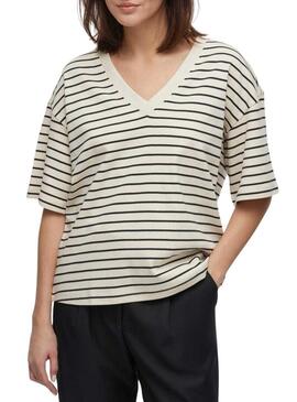 Maglietta Vila Sinny beige per donna