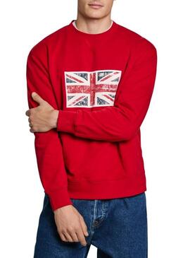 Felpa Pepe Jeans Union rossa per uomo