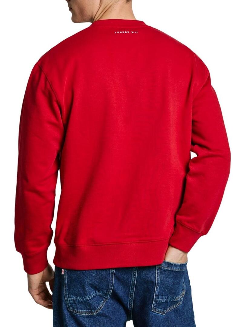 Felpa Pepe Jeans Union rossa per uomo