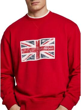 Felpa Pepe Jeans Union rossa per uomo