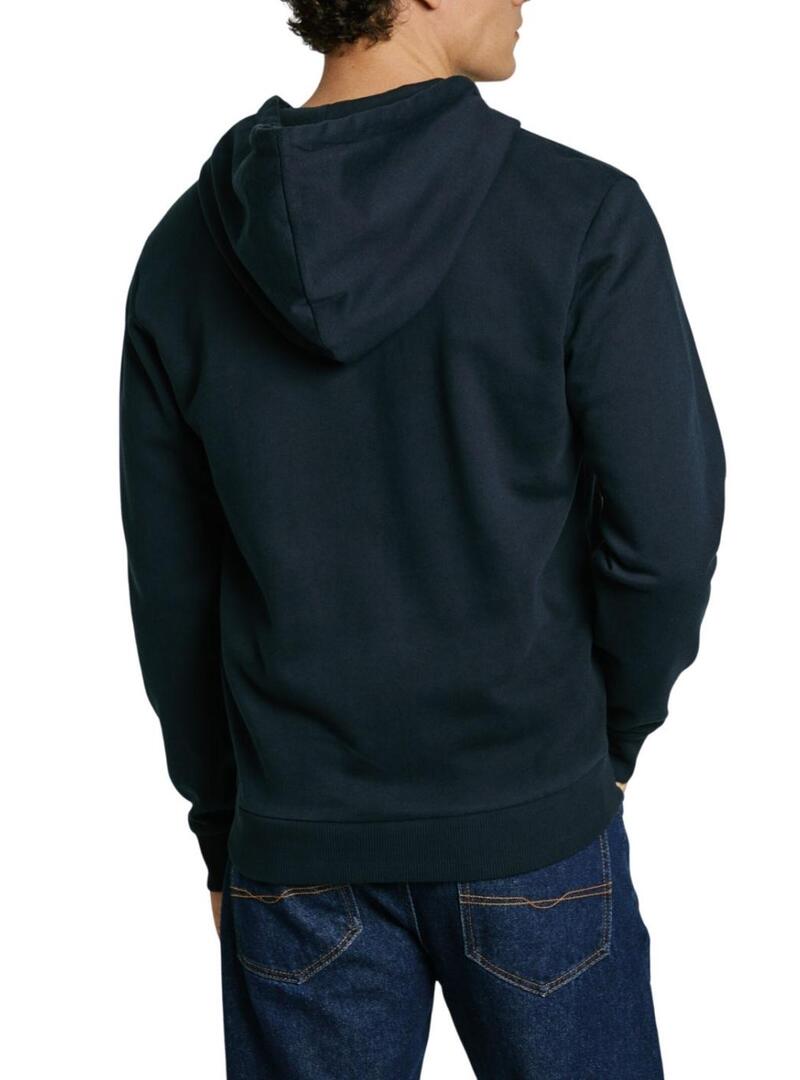Felpa Pepe Jeans Essential Zt blu marino per uomo