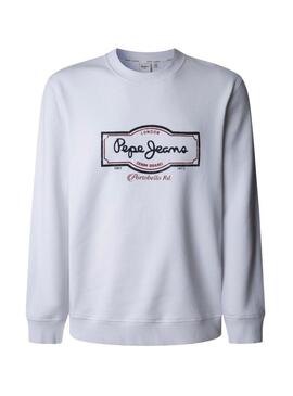 Felpa Pepe Jeans Daxton bianca da uomo