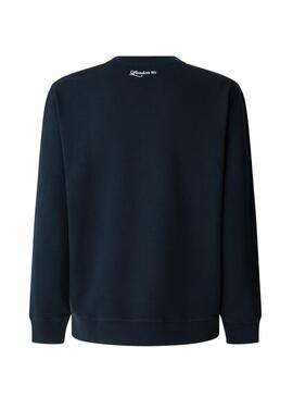 Felpa Pepe Jeans Daxton blu scuro per uomo