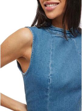 Abito jeans Vila Viwinona midi per donna