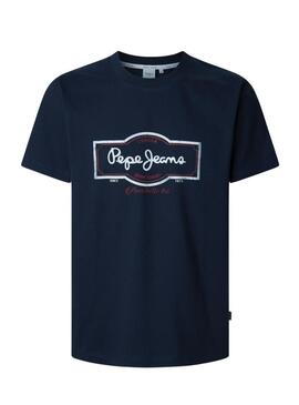 Maglietta Pepe Jeans Daxton blu marino per uomo