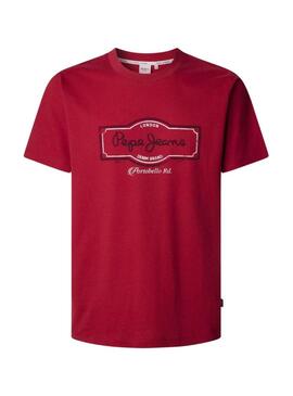 Maglietta Pepe Jeans Daxton rossa per uomo