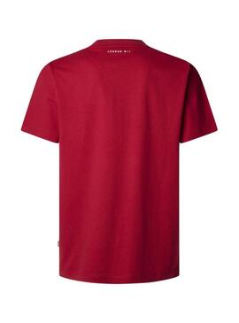 Maglietta Pepe Jeans Daxton rossa per uomo