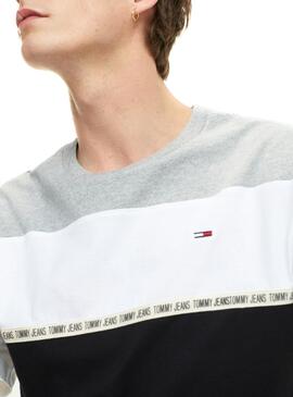 T-Shirt Tommy Jeans Colorblocked NeroUomo