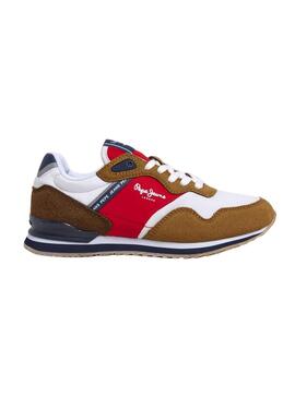 Scarpe Pepe Jeans London Life rosse per bambino