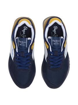 Scarpe Pepe Jeans London Life blu navy per bambino