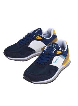 Scarpe Pepe Jeans London Life blu navy per bambino