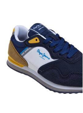Scarpe Pepe Jeans London Life blu navy per bambino