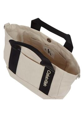 Borsa Calvin Klein Colour Block beige per bambina