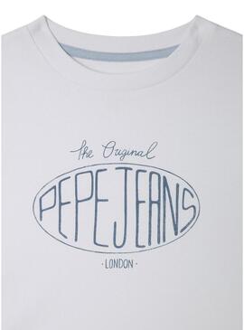 Maglietta Pepe Jeans Dalon bianca per bambino