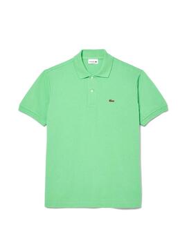 Polo Lacoste Piqué L.12.12 verde per uomo