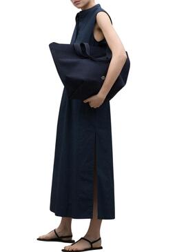 Abito Ecoalf Mika blu marino per donna