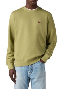 Felpa Levis Original Housemark verde per uomo