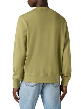Felpa Levis Original Housemark verde per uomo