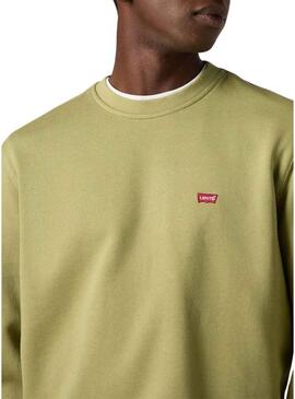 Felpa Levis Original Housemark verde per uomo
