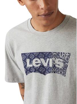 Maglietta Levis Classic Graphic grigia per uomo