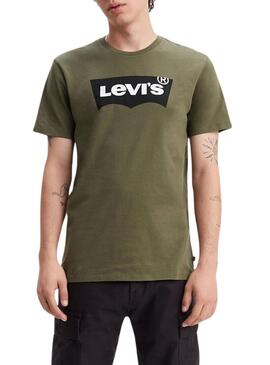 Maglietta Levis Housemark Graphic verde per uomo